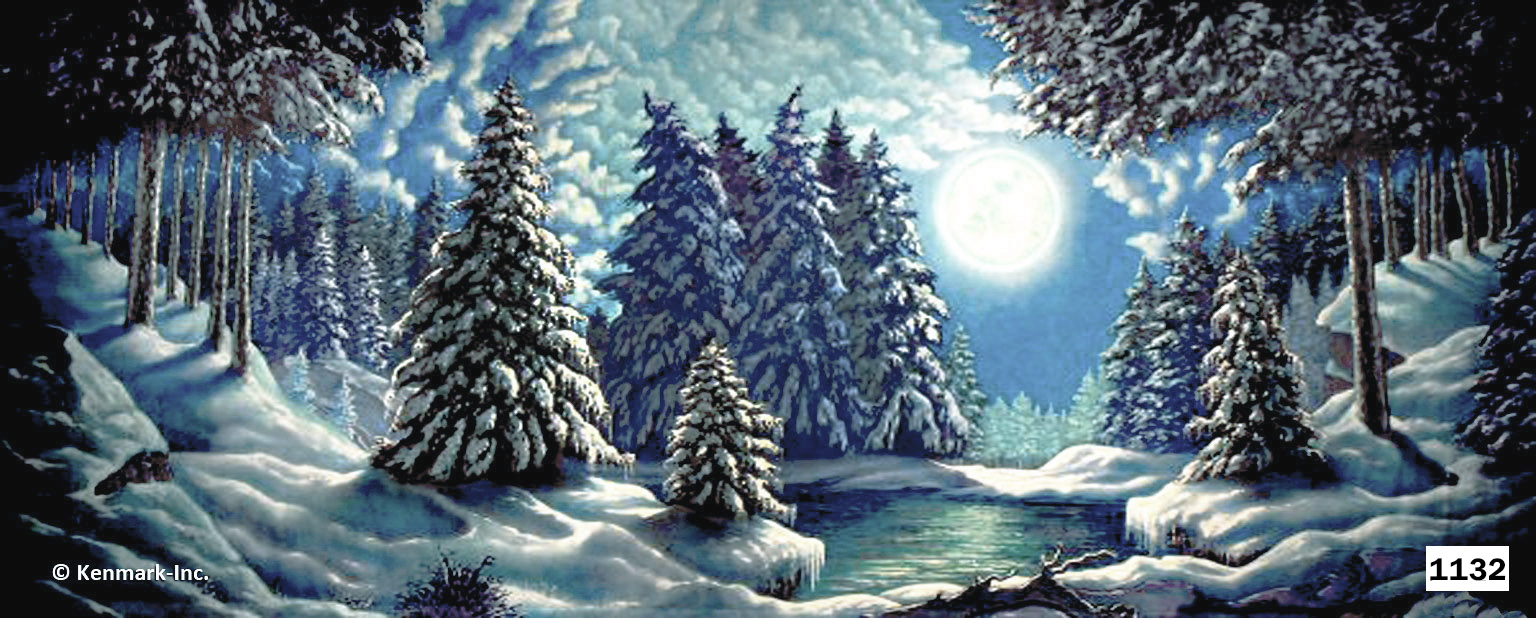 Snow Forest with Moon - Thumb